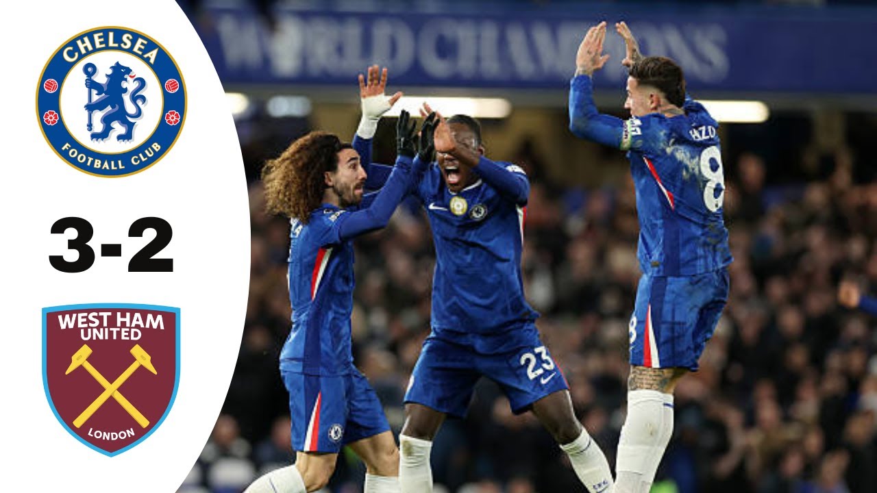 Chelsea 3-2 West Ham United | Highlights | Premier League 2026