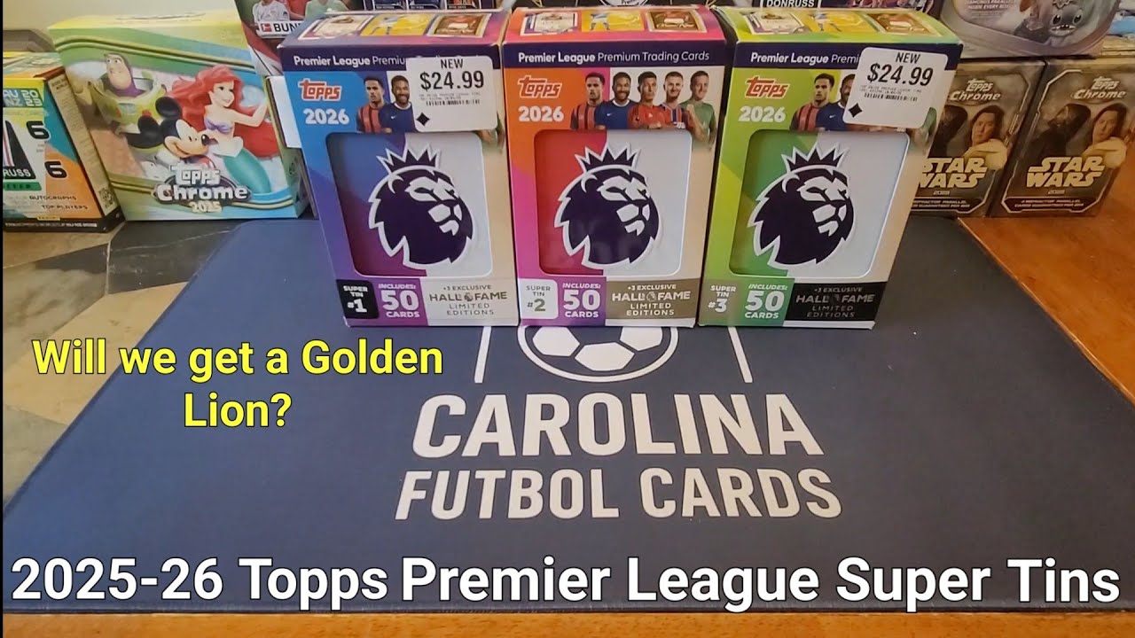 🔥 НОВЫЕ супер-корзины Topps Премьер-лиги 2026 года! ВАЖНЫЕ призы — золотые львы, пронумерованные ...