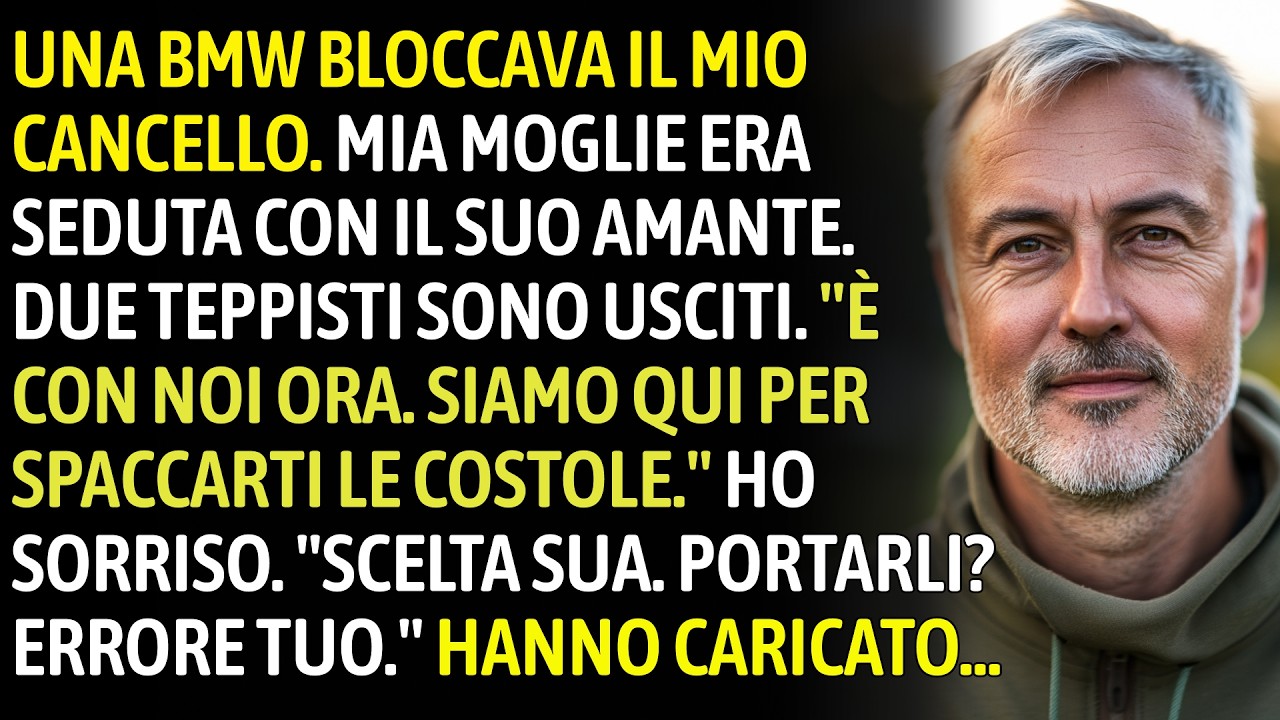 Una BMW Bloccava Il Mio Cancello. Mia Moglie Seduta Col Suo Amante. Due Teppisti Uscirono