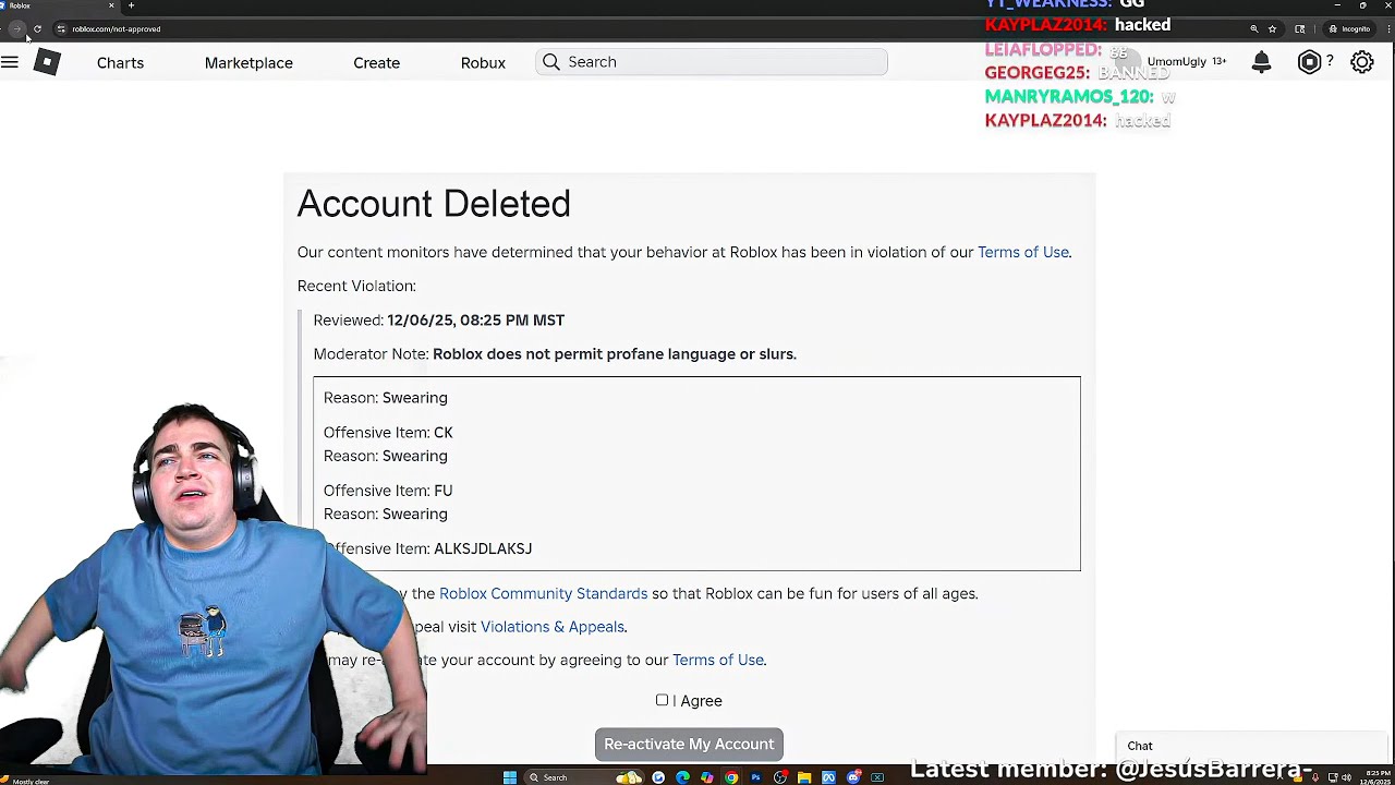 i got banned
