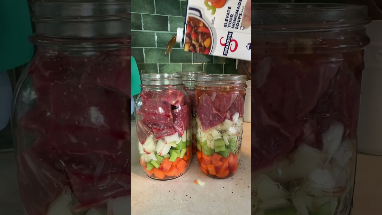 Canning Meat- Self Stable Meat #shorts