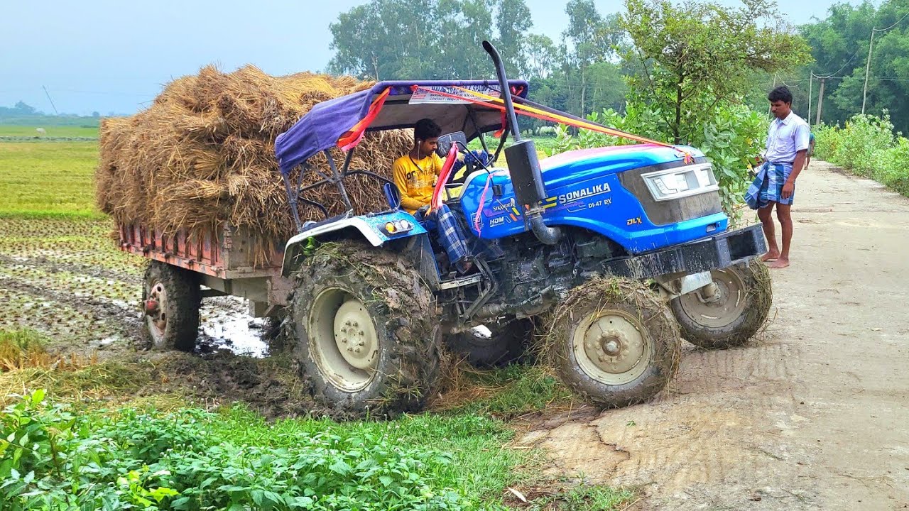 New Sonalika Sikandar Tractor Over Load Trolley Stuck in Mud