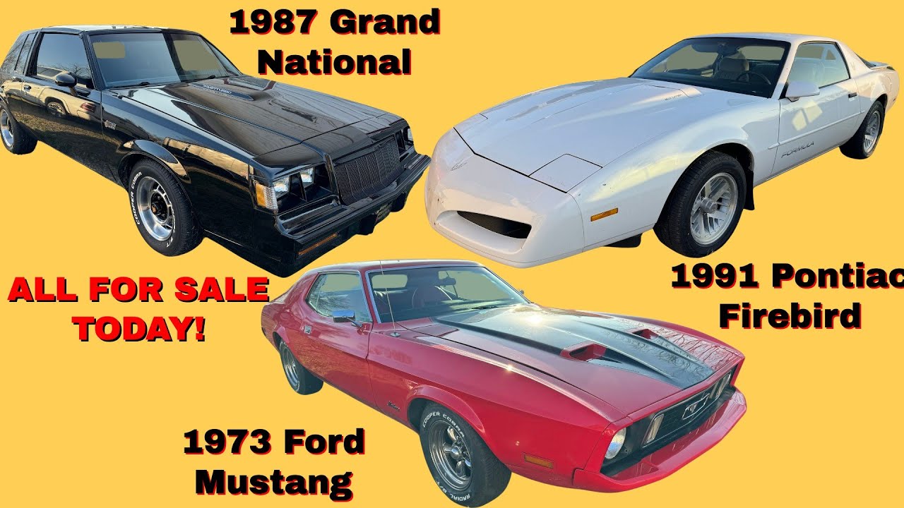 I'm Selling my Grand National, Firebird, and Mustang at Copart TODAY!