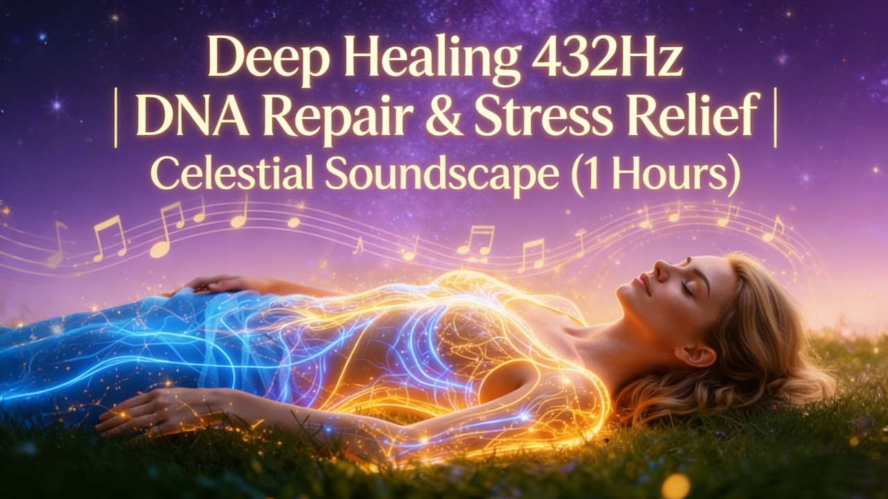 Deep Healing 432Hz | DNA Repair & Stress Relief | Celestial Soundscape (1 Hours)