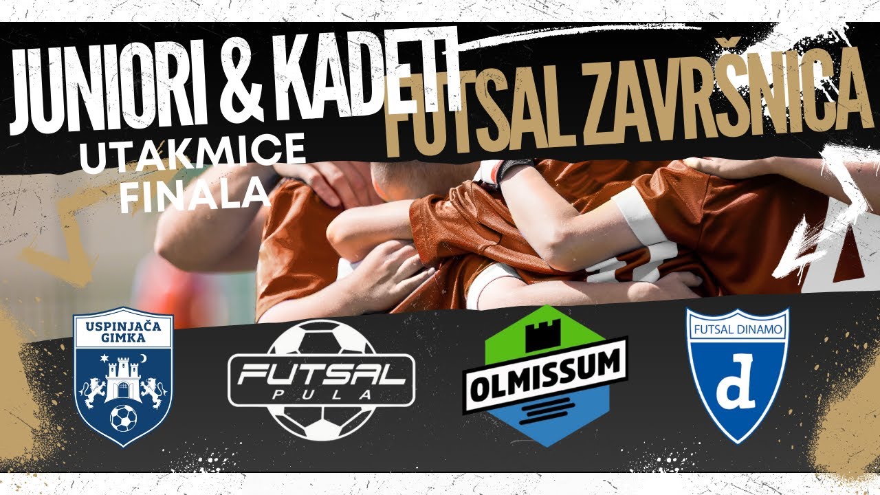 [ 11/05/2025, 14:00 & 16:00 ] FUTSAL ZAVRŠNICA | FINALE - DVIJE UTAKMICE | KADETI & JUNIORI