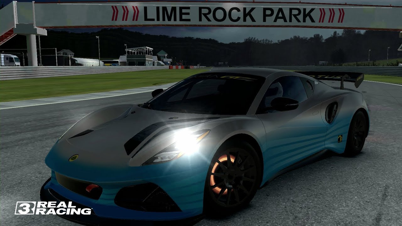 LOTUS Emira GT4 Night Race | Lime rock park | Cup race | #realracing3ea #motorsport #gameplay #gt4 