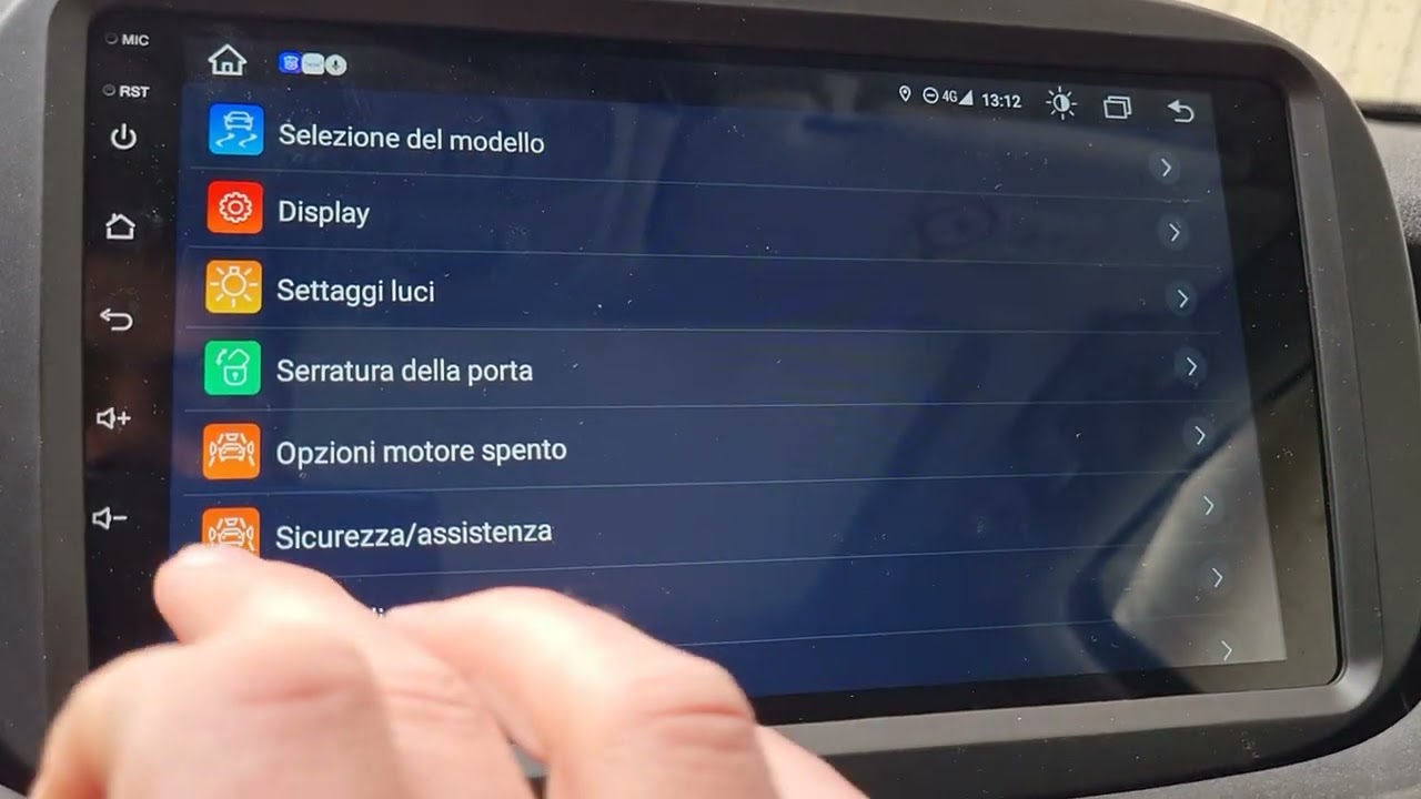 Quarto video della serie: Cartablet per 500x 8/128gb Impostazioni Canbus per recupero funzioni