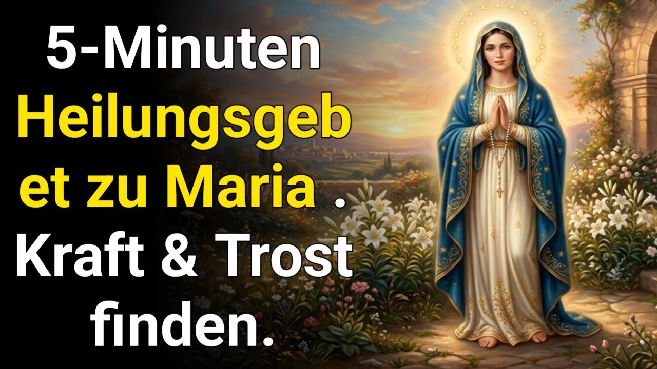 5-Minuten Heilungsgebet zu Maria | Kraft & Trost finden.