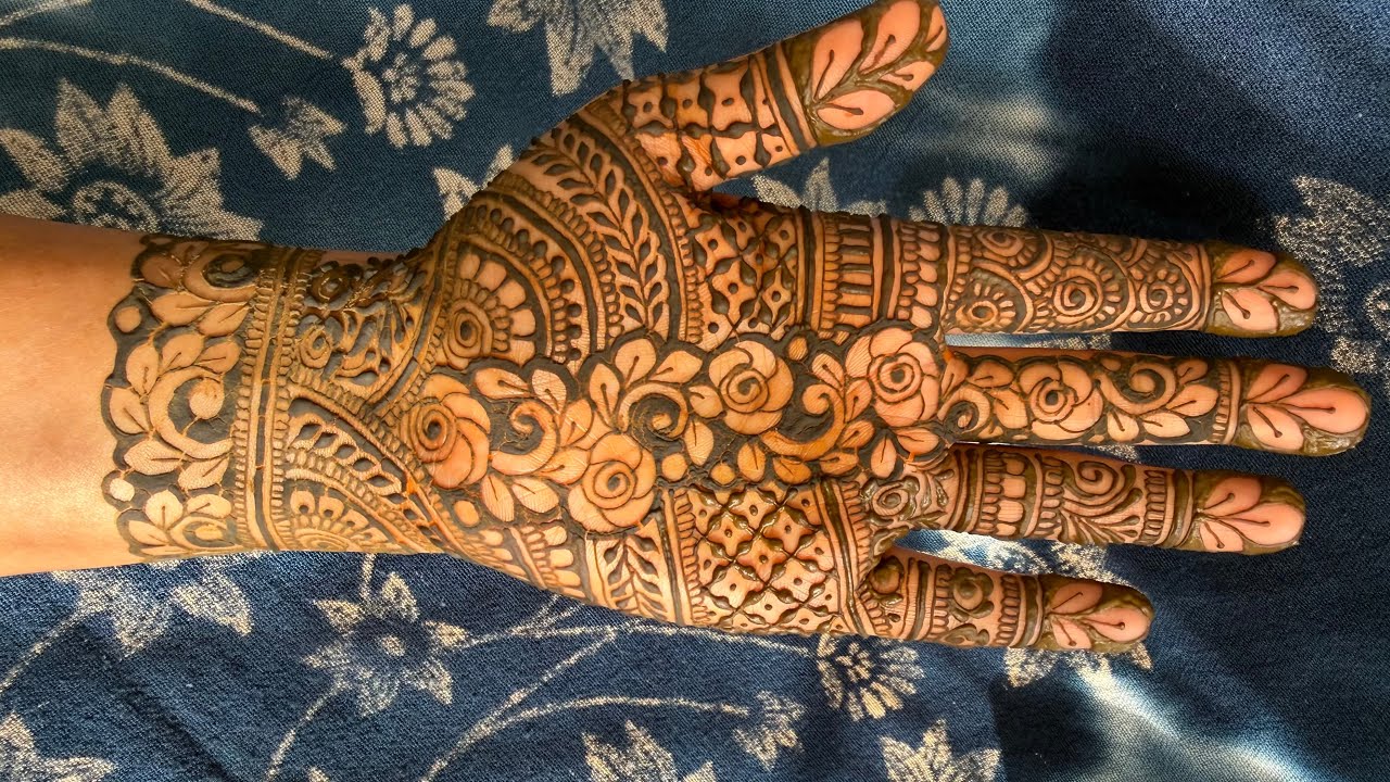 Beautiful Heavy Floral Henna Design for Front Hand 🌸|Stunning Front Hand Bridal Henna |Mehndi 2026 🌺