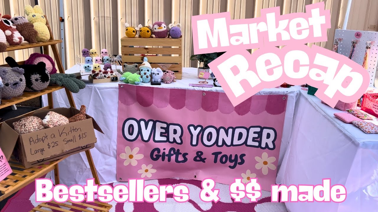 My Spring market recap! Crochet and handmade craft fair vlog 🌼💕🧶