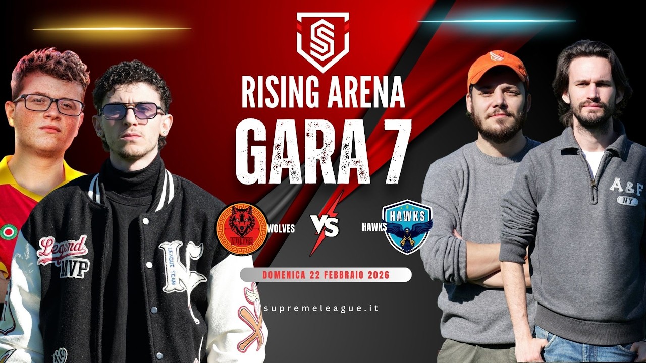 RISING ARENA | Gara 7 | WOLVES vs HAWKS @giovannistramacci1069 contro @sickwolf