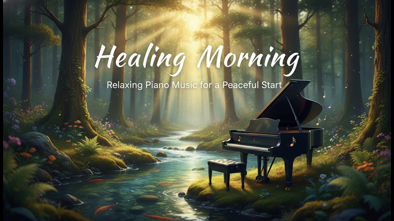 Morning Healing: Piano & Stream Sounds for Anxiety Relief