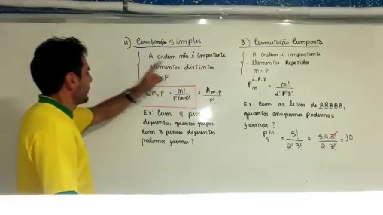 Combinação Simples e Permutação Composta