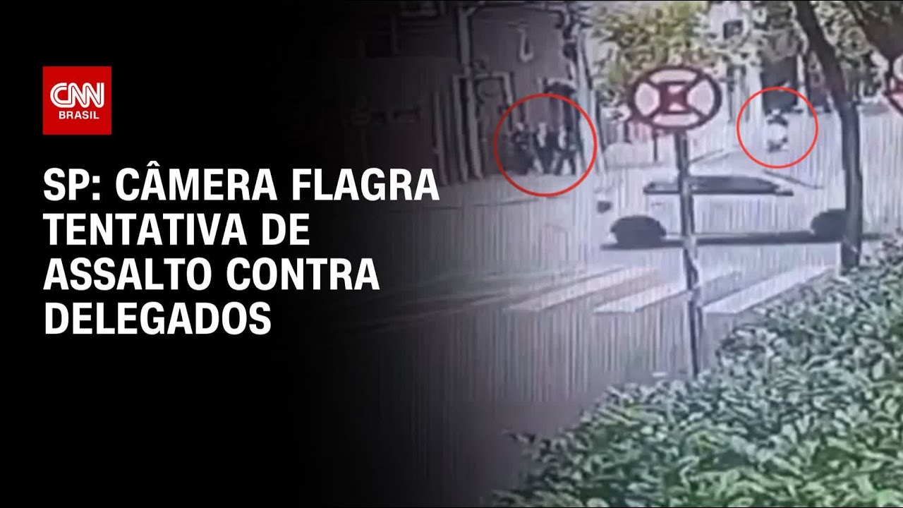 Câmera flagra tentativa de assalto contra delegados em Pinheiros (SP) | CNN 360°