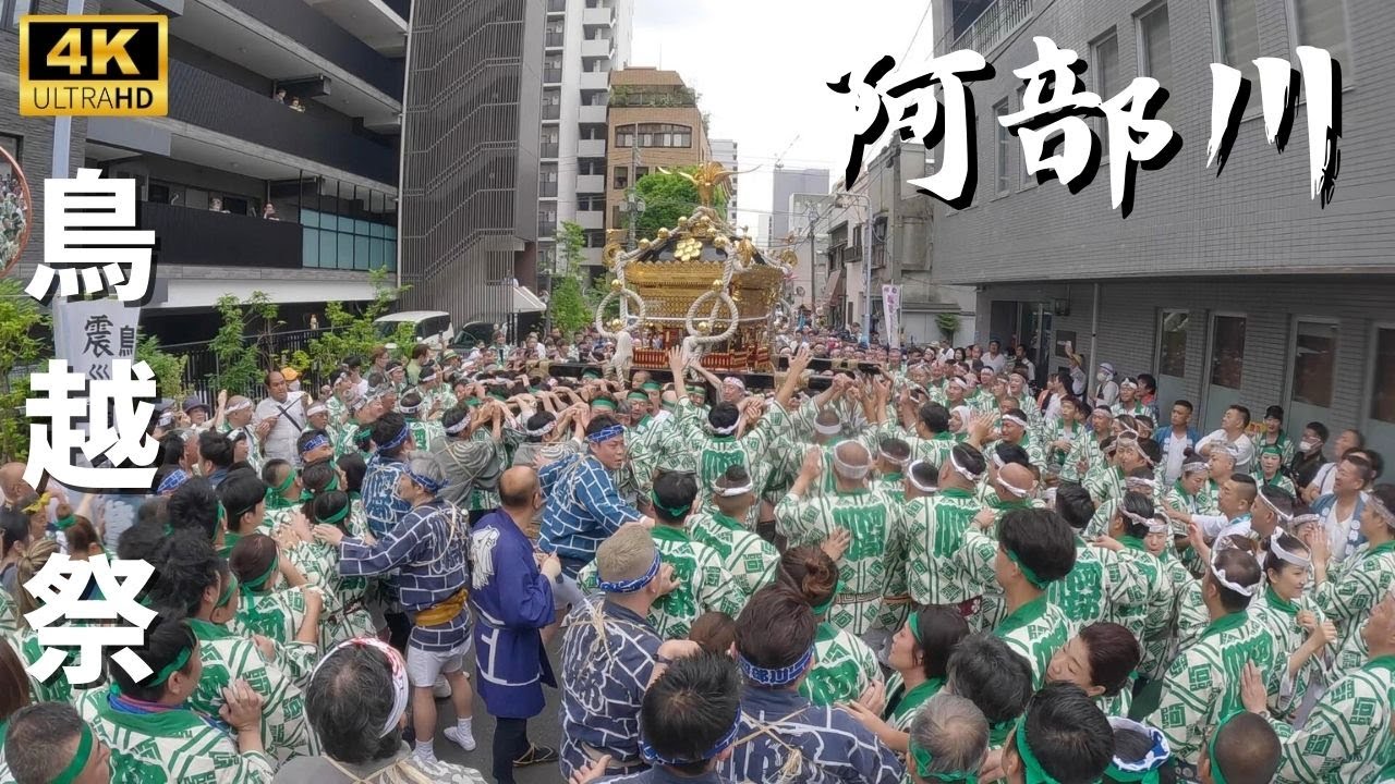 【鳥越祭り】阿部川の本社神輿渡御　～2024年～