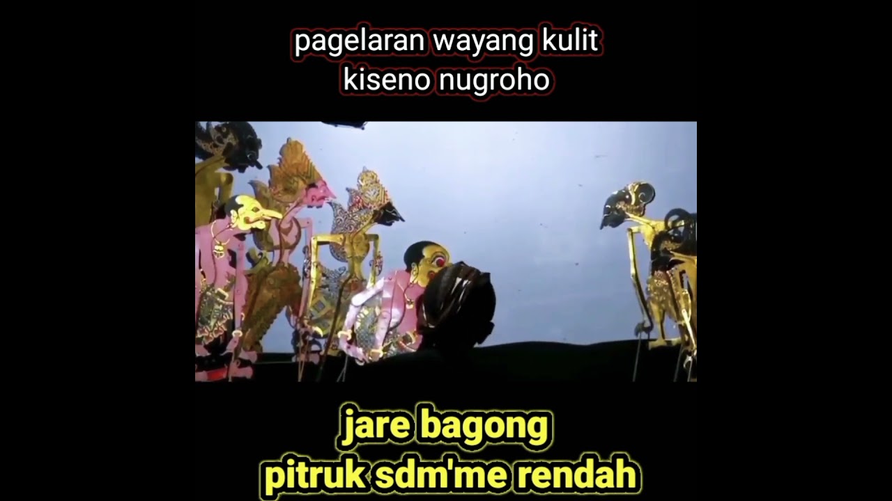 jare bagong pitruk SDM'me rendah 