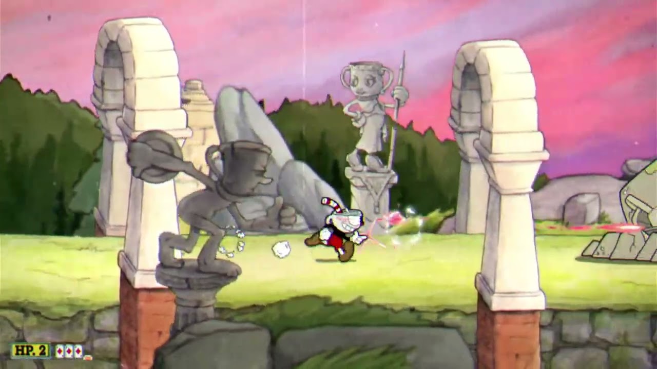 Bees and a Cyclops Cuphead Letsplay part 6