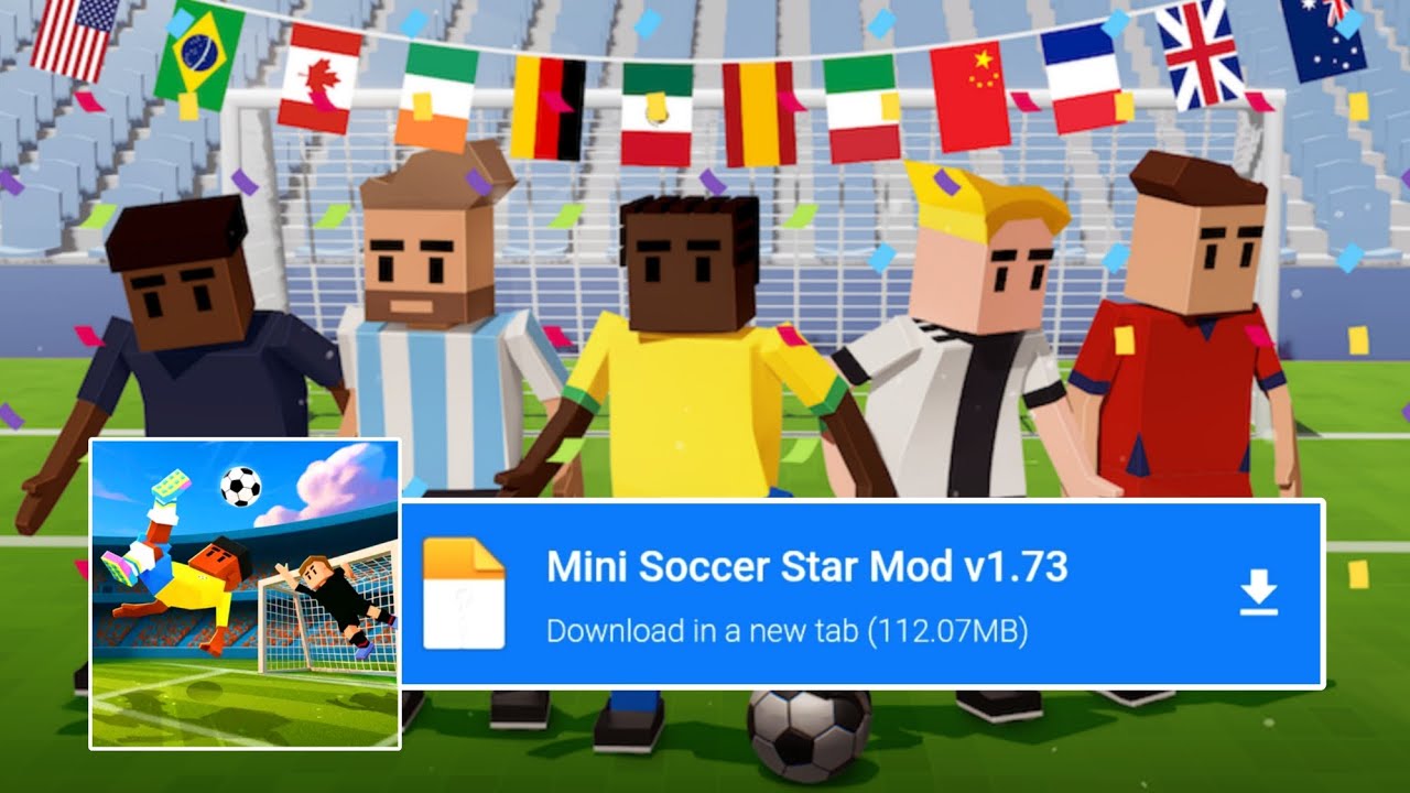 MINI SOCCER STAR MOD APK (DINHEIRO INFINITO) VERSÃO 1.73 - DOWNLOAD ATUALIZADO!