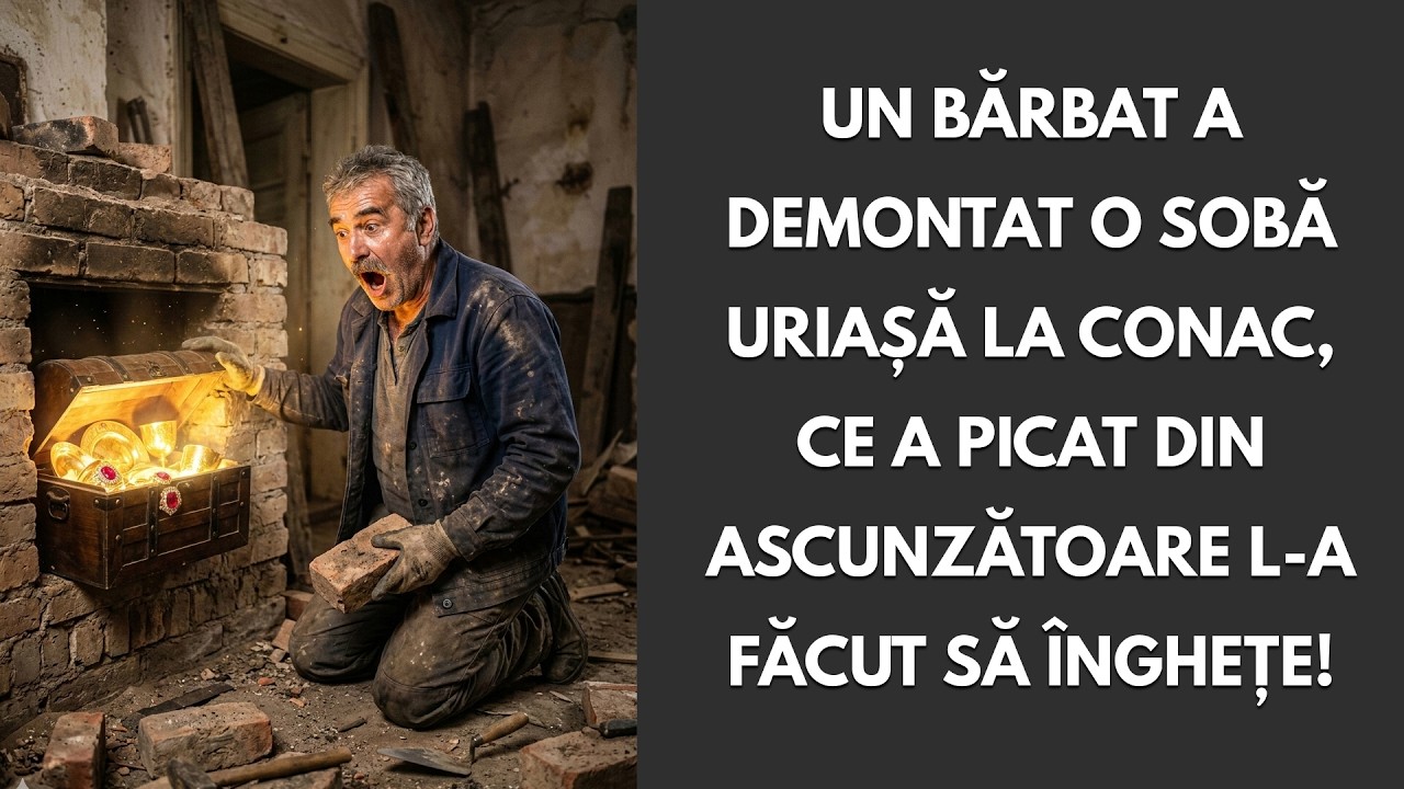 Un bărbat a demontat o sobă uriașă la conac, ce a picat din ascunzătoare l-a făcut să înghețe!