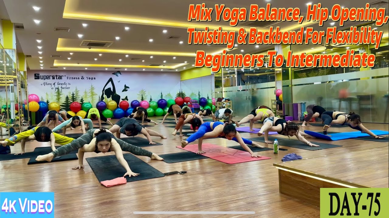 DAY-75 Mix Yoga Balance, Hip Opening, Twisting & Backbend | Master Ranjeet Singh Bhatia |