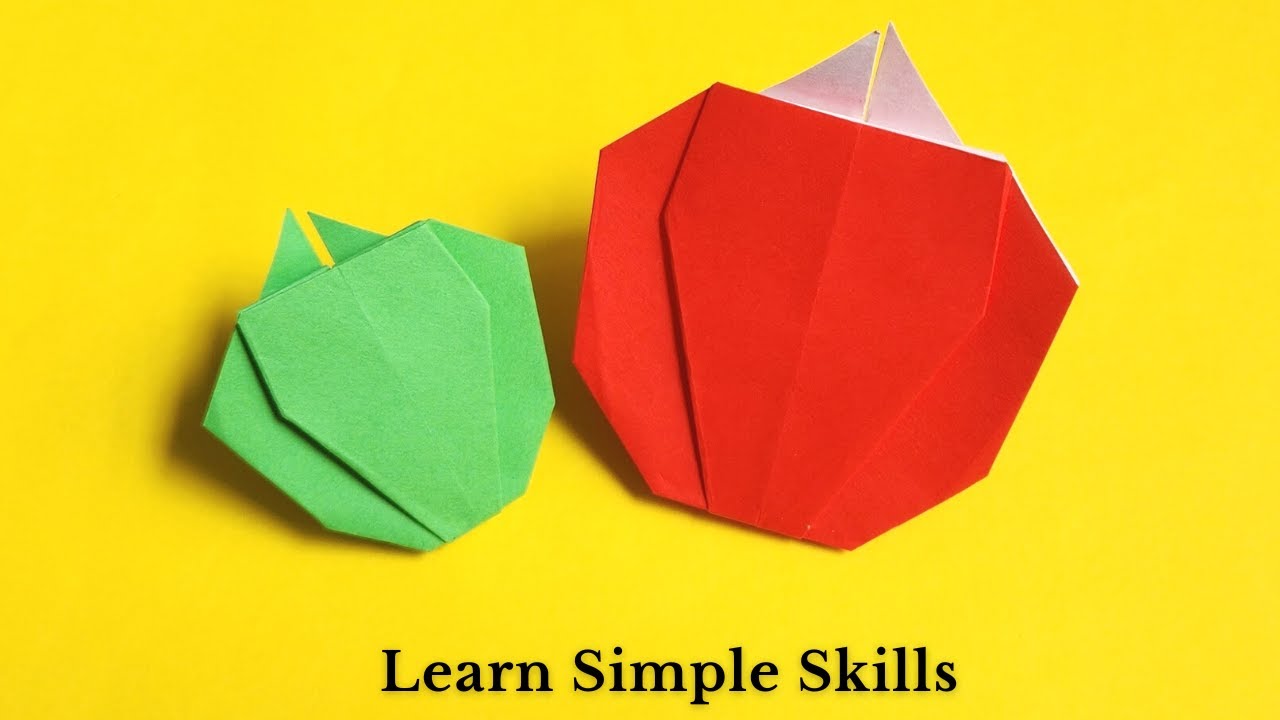 Origami Bell Pepper | Origami Vegetables | Origami for Beginners