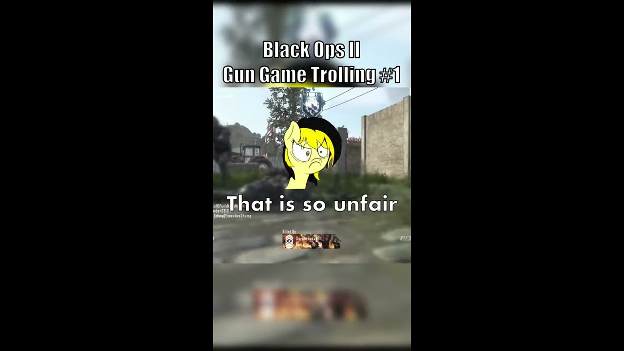gun game trolling on blops 2 | #shorts