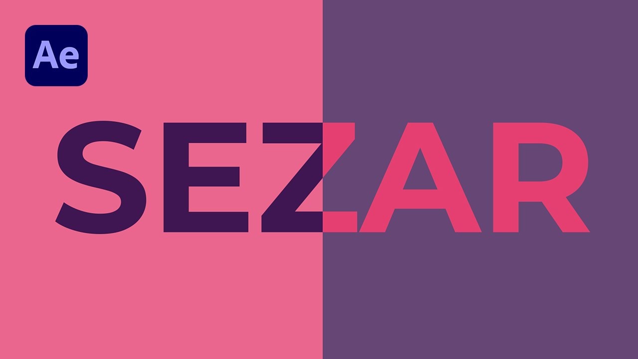After Effects Tutorial - Color Switch Transition - Text Reveal