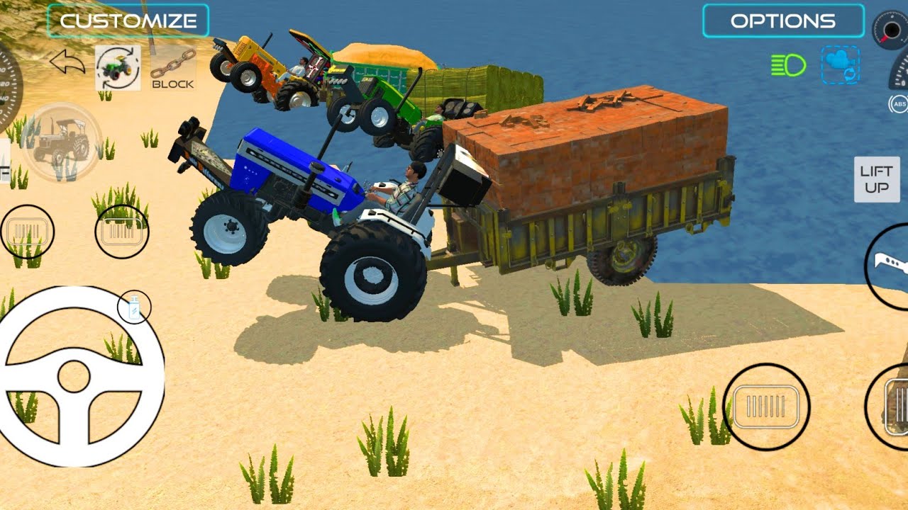 Tractors full load #tractor #indianvehiclessimulator3dvideos #games 