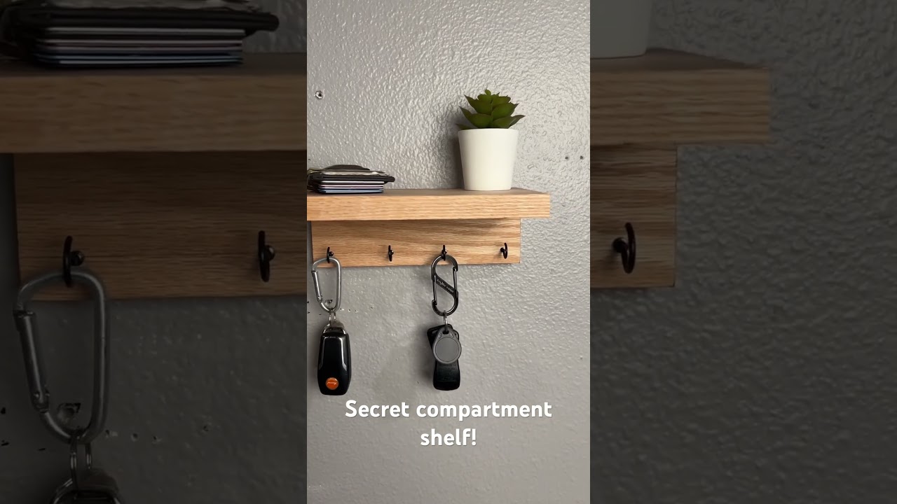 Making the world&rsquo;s thinnest secret compartment shelf! Build video coming soon! #woodworking #diy