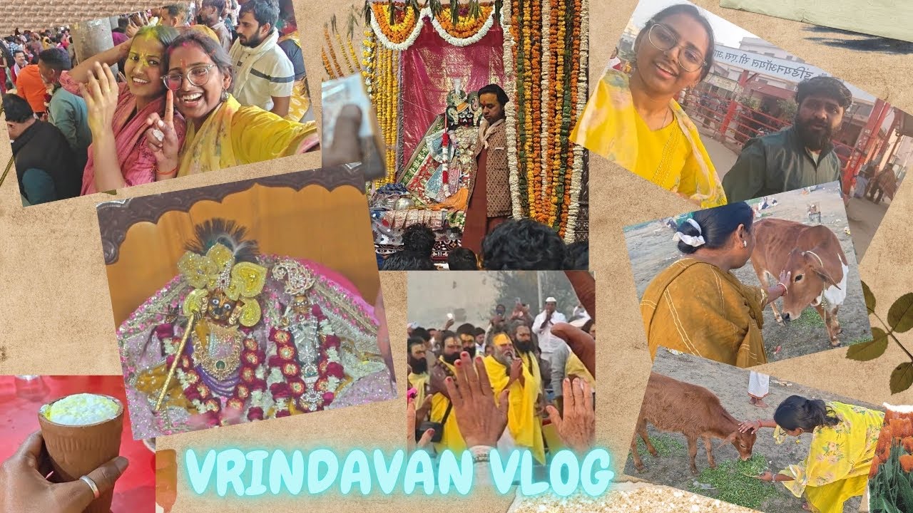 Vrindavan vlog|| Finally Ladli Radha Rani ne bula liya 🥹🥰🦚| Family Trip 🚗 | Sejal vlogs #youtube 