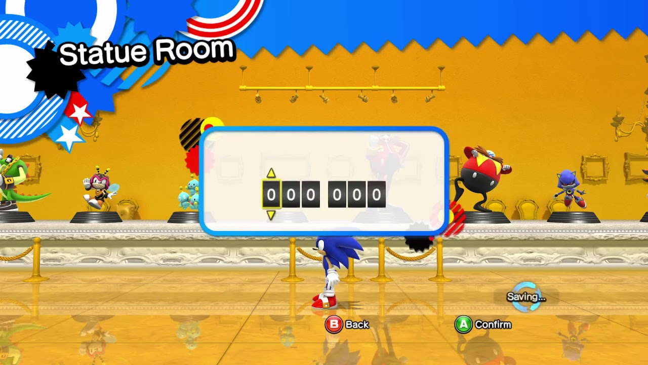 Sonic Generations - Statue Room (All Unlockable Statues)
