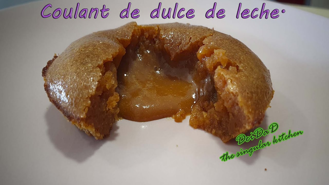 Coulant o volcán de dulce de leche de Nathy Peluso.