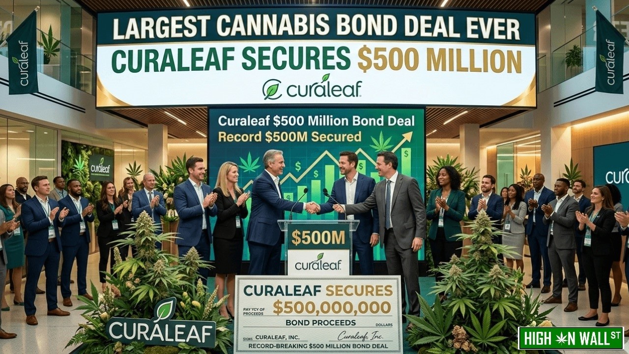 Largest Cannabis Bond Deal Ever: Curaleaf Secures $500 Million