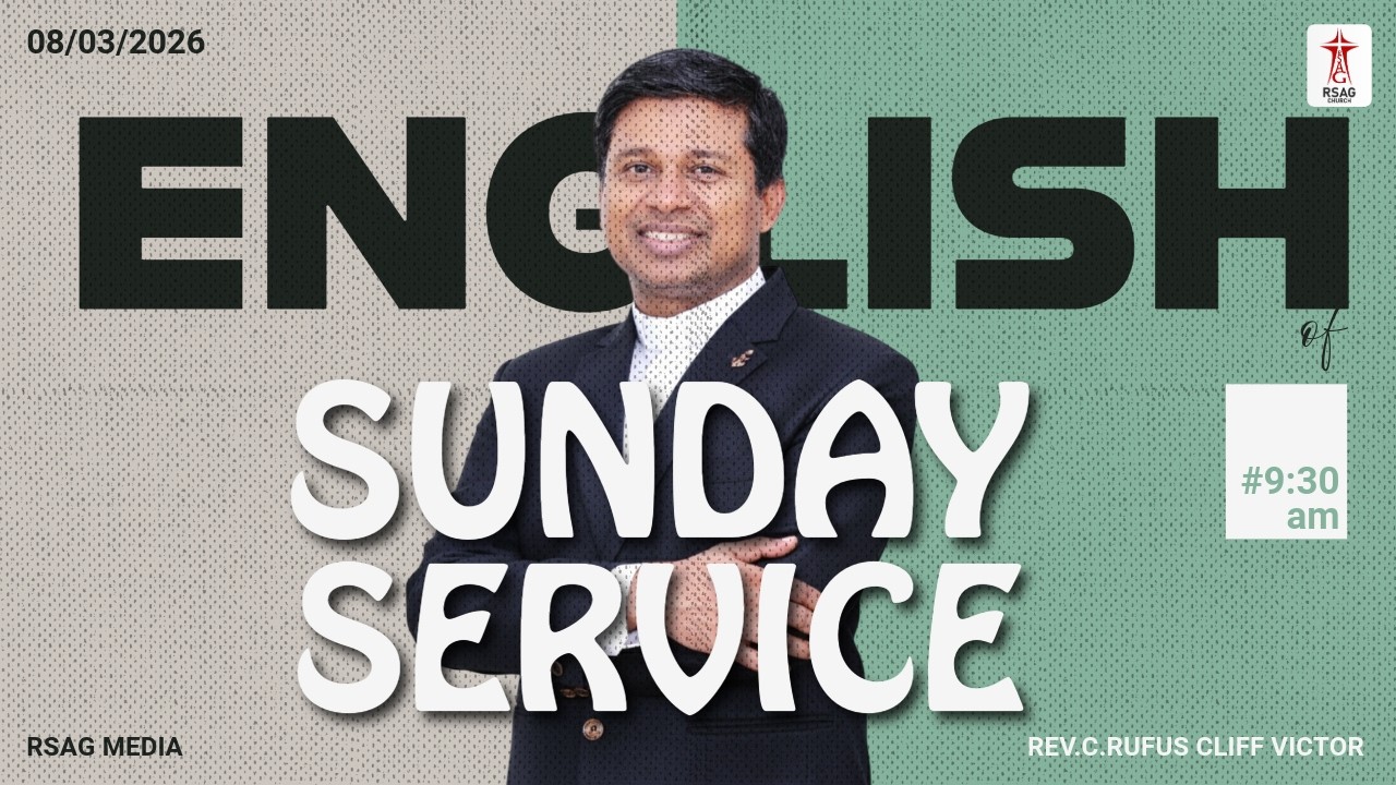 🔴LIVE | English Service - 2026 | #rufuscliffvictor | #rsagchurch