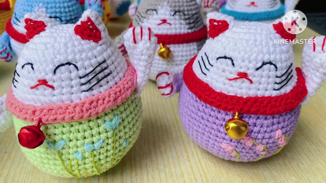Lucky Cat #crochet #lucky #cat  #catlover #kitty #kittycat #crochetdoll #craftstoryshop