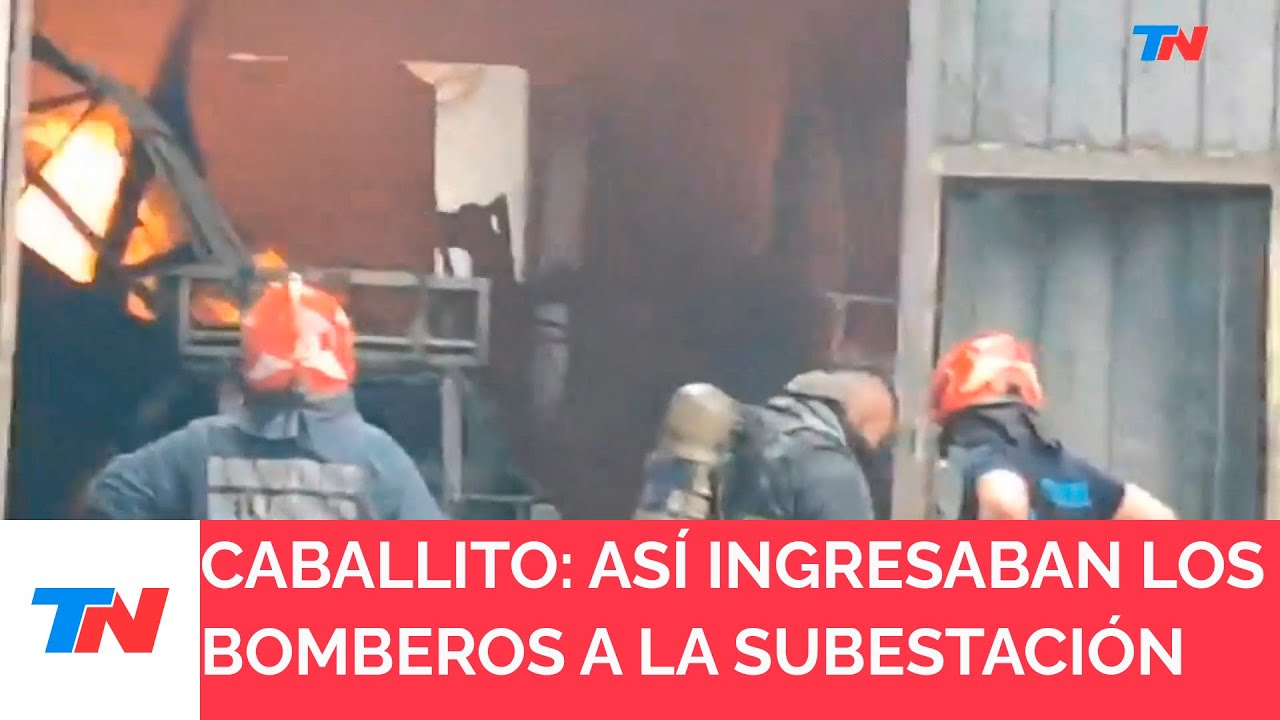 CABALLITO I Así ingresaban los bomberos a la subestación de Edesur