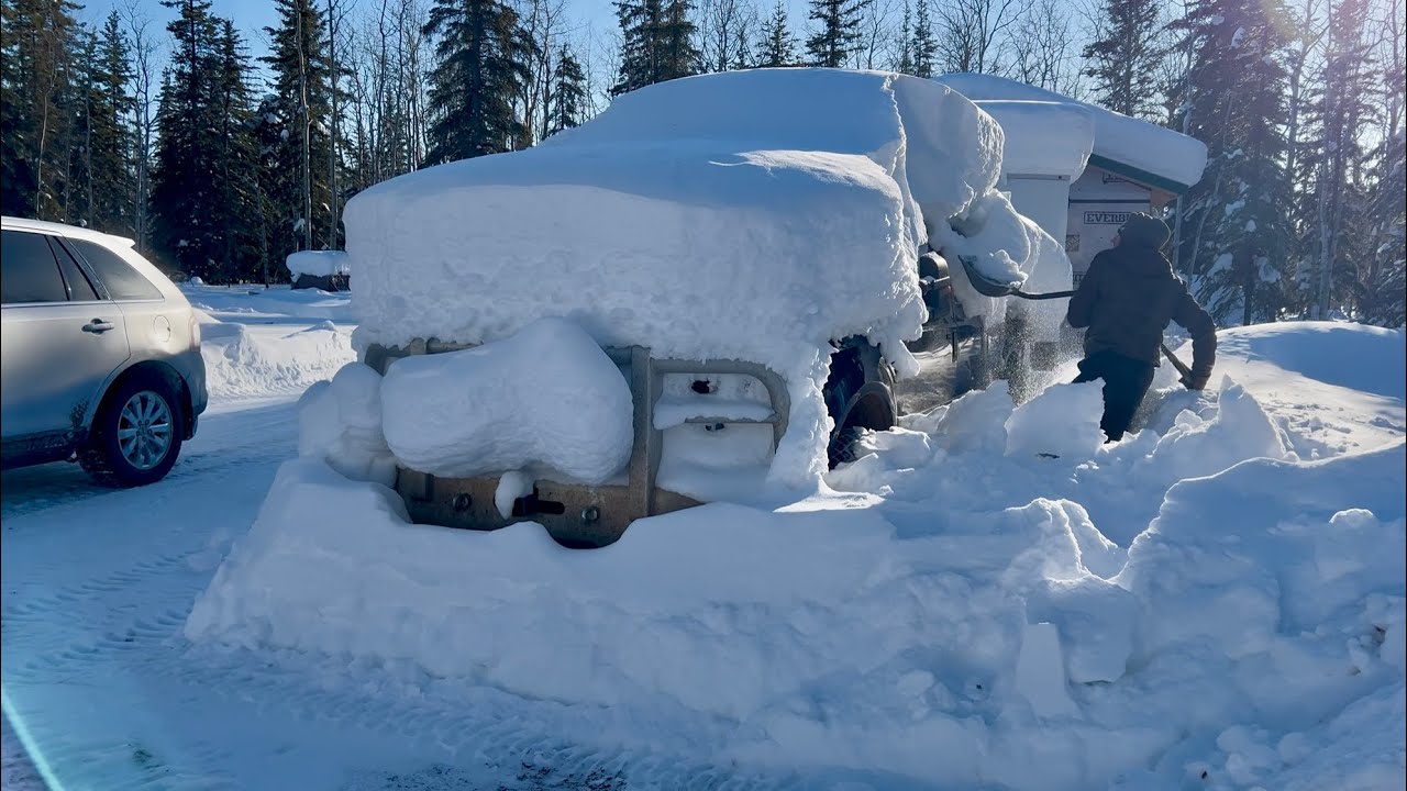 Возвращаемся в нашу автономную хижину на Аляске при температуре -40&deg;F (-40&deg;C).