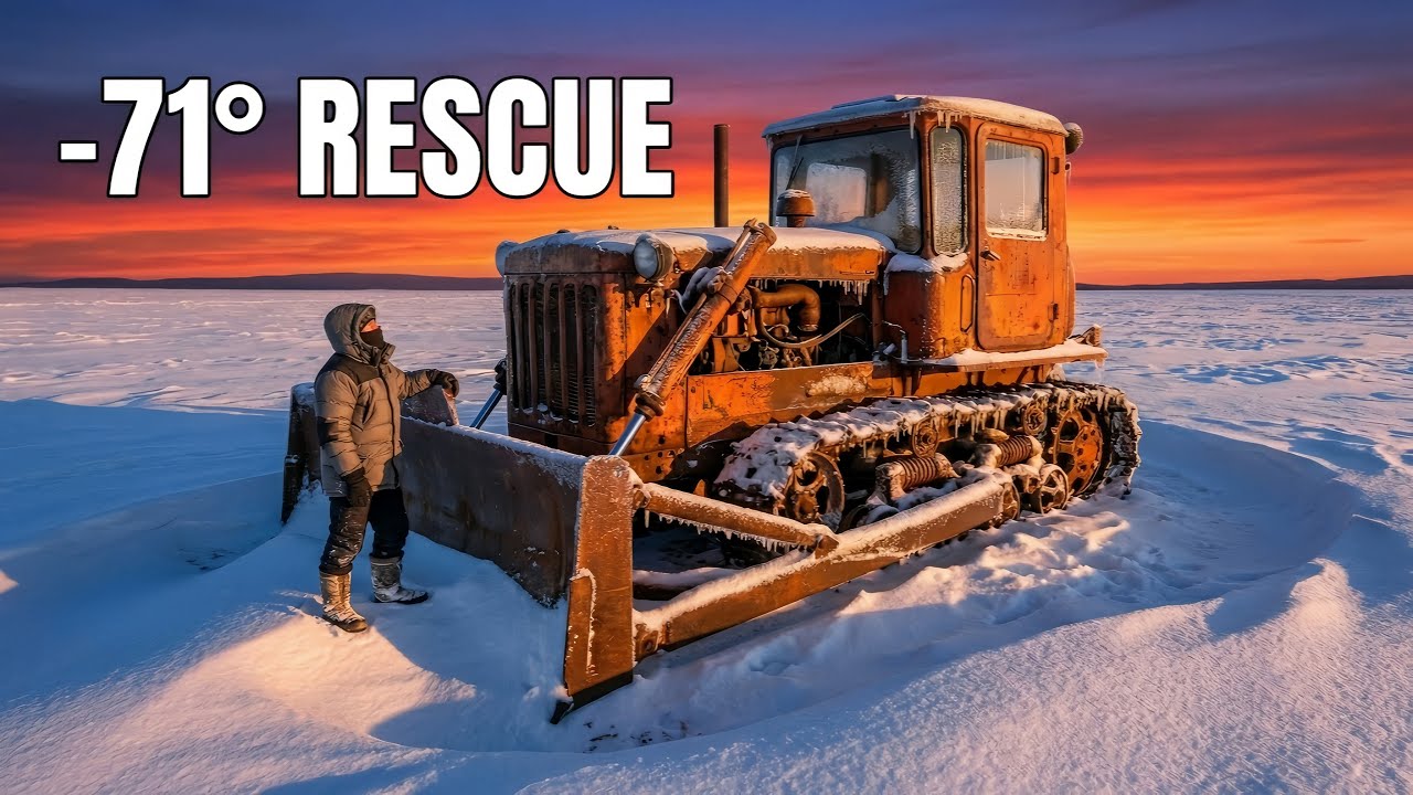 Soviet DT-75 Bulldozer Started After 15 Years | Winter Rescue & Restoration