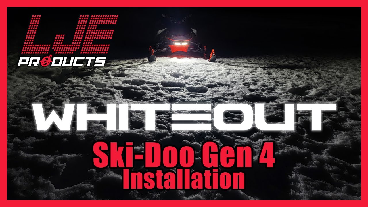 LJE Products Ski-Doo Gen 4 WhiteOut Accessory Light Installation