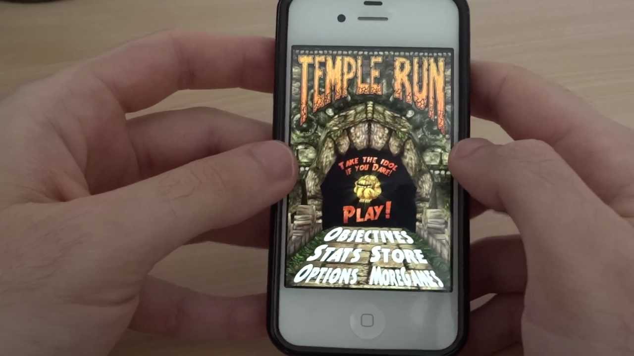Temple Run on the iPhone 4S