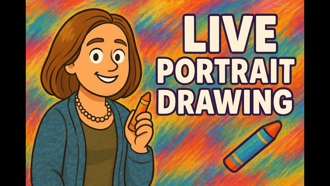 Dog Portrait in Oil Pastel | Chill Art Livestream