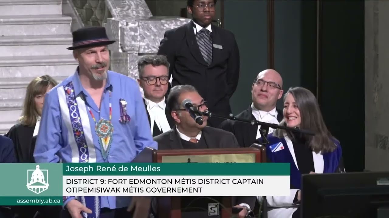 Joseph Ren&eacute; De Meulles at the AB Legislature Francophonie Day 2026