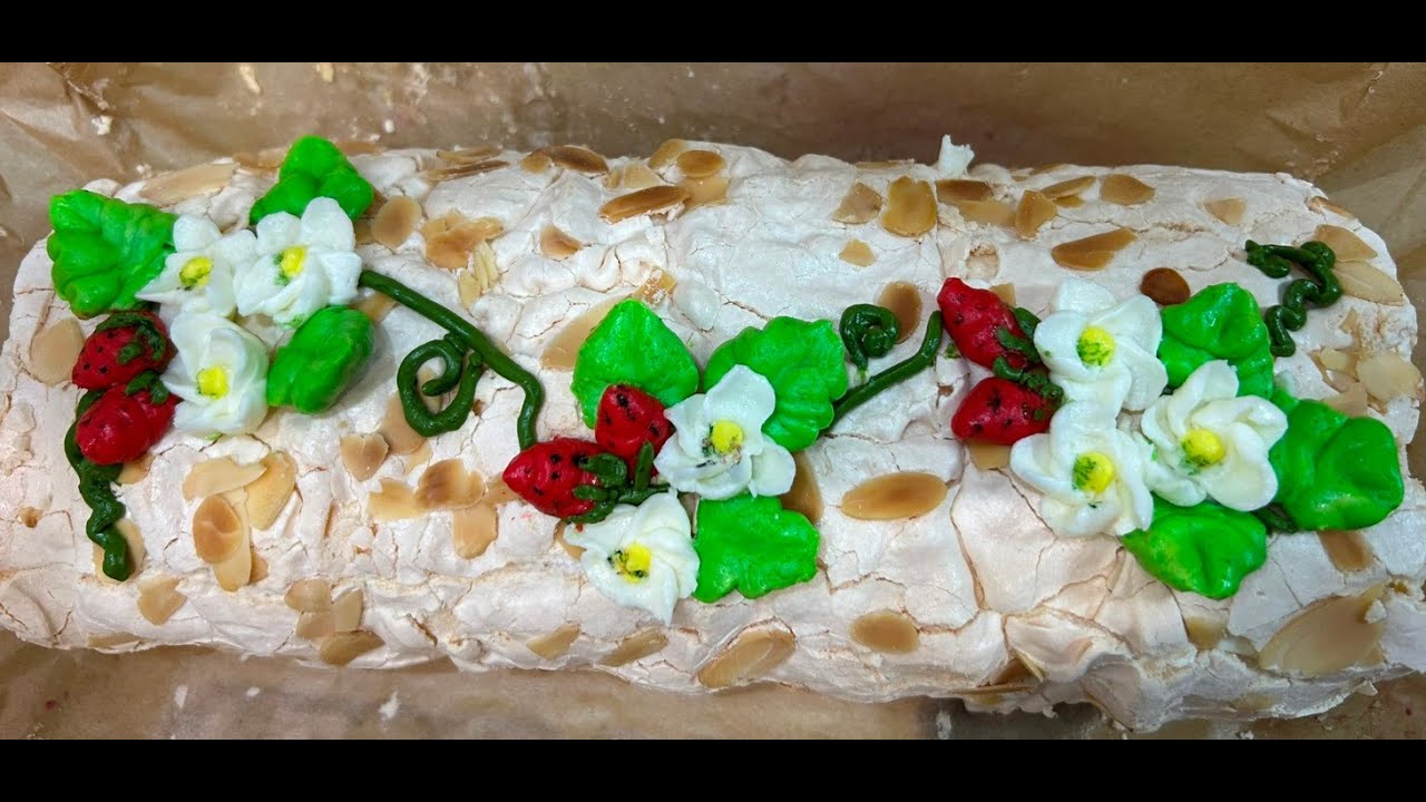 Меренговый рулет самый вкусный рецепт