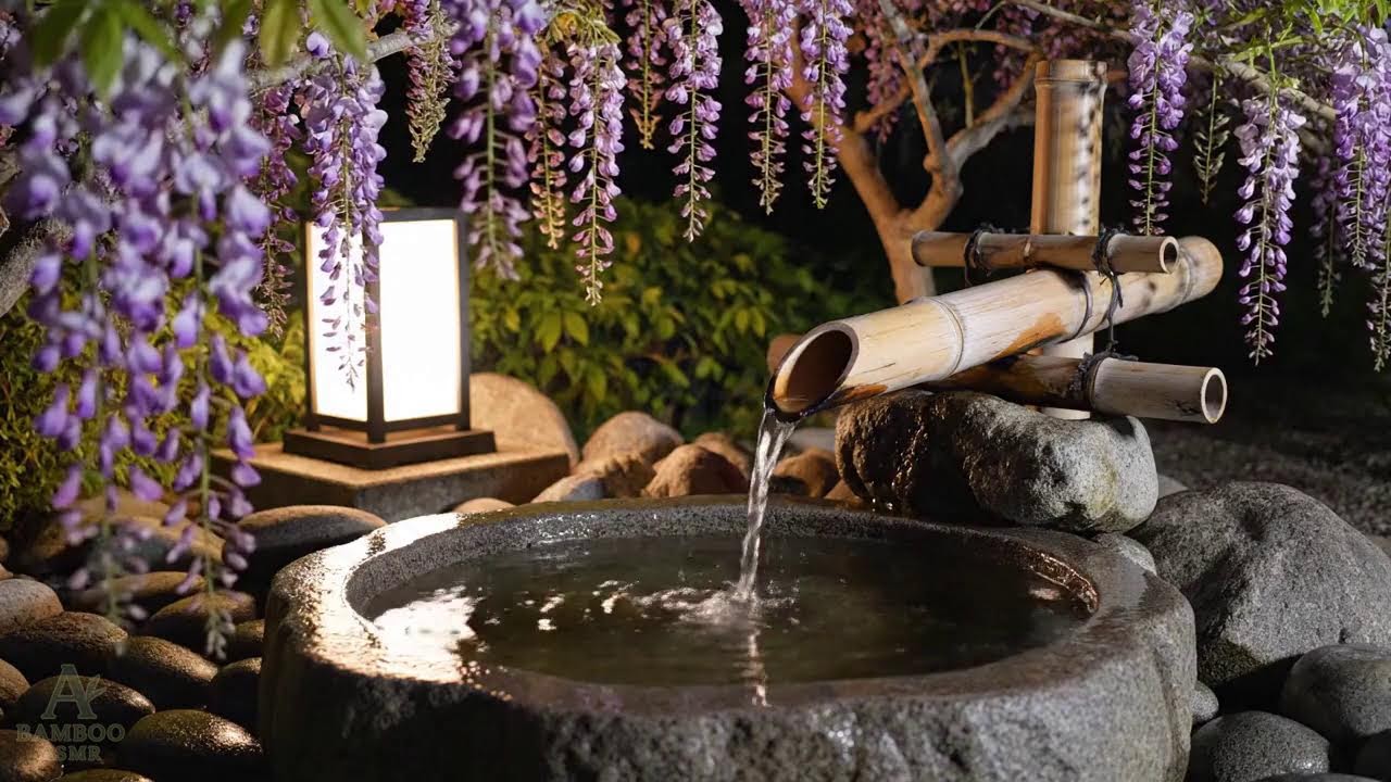 Calming Music & Bamboo Water Sounds 🌿 for Insomnia Relief & Stress Reduction