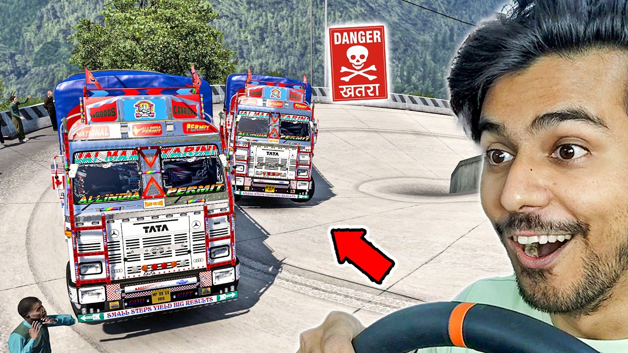 I Drove INDIAN TATA TRUCK on MOST DANGEROUS Ghat Road @Navrit Gaming