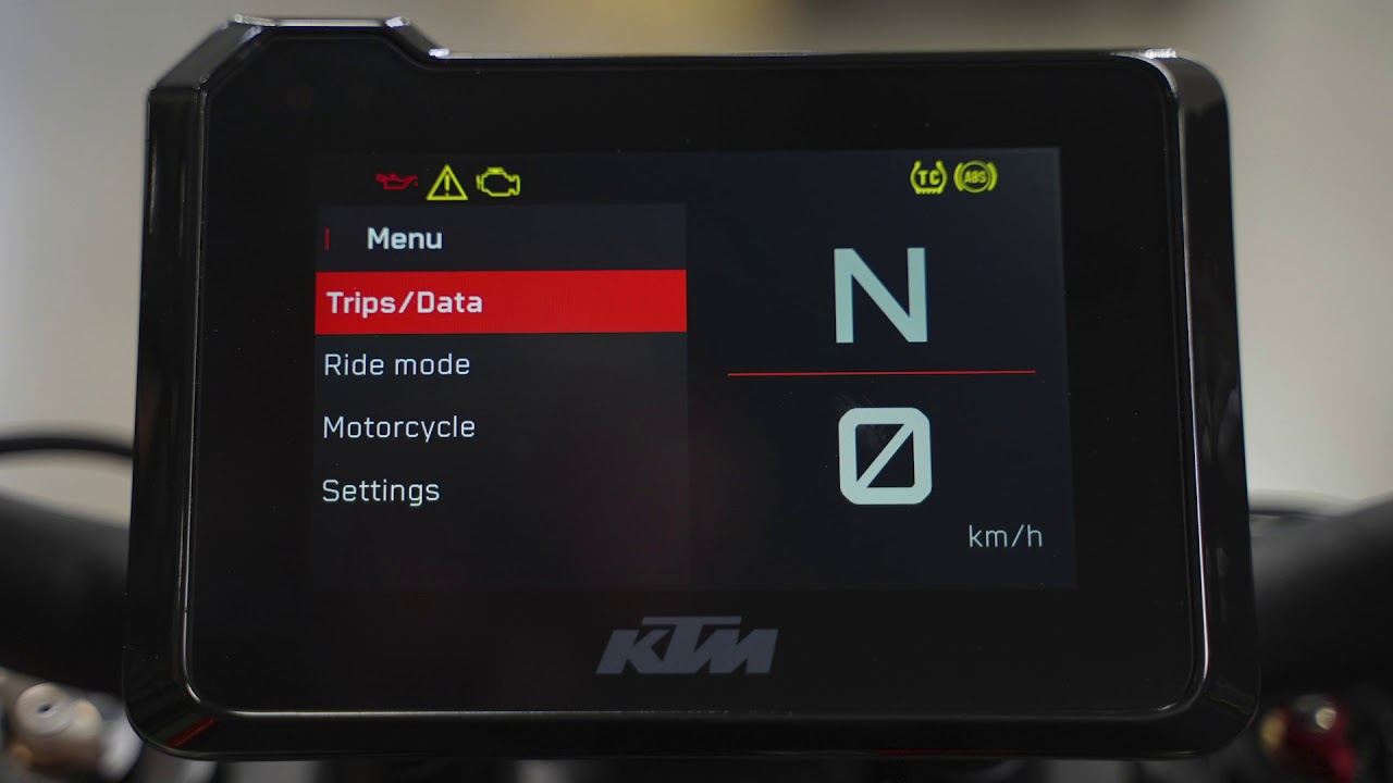 2020 KTM 1290 Super Duke R - TFT Display + Controls