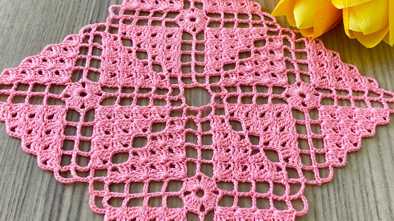 UNUSUAL and PRACTICAL New Design Crochet Lace Square Motif Pattern @HorrorCaseFiles6868