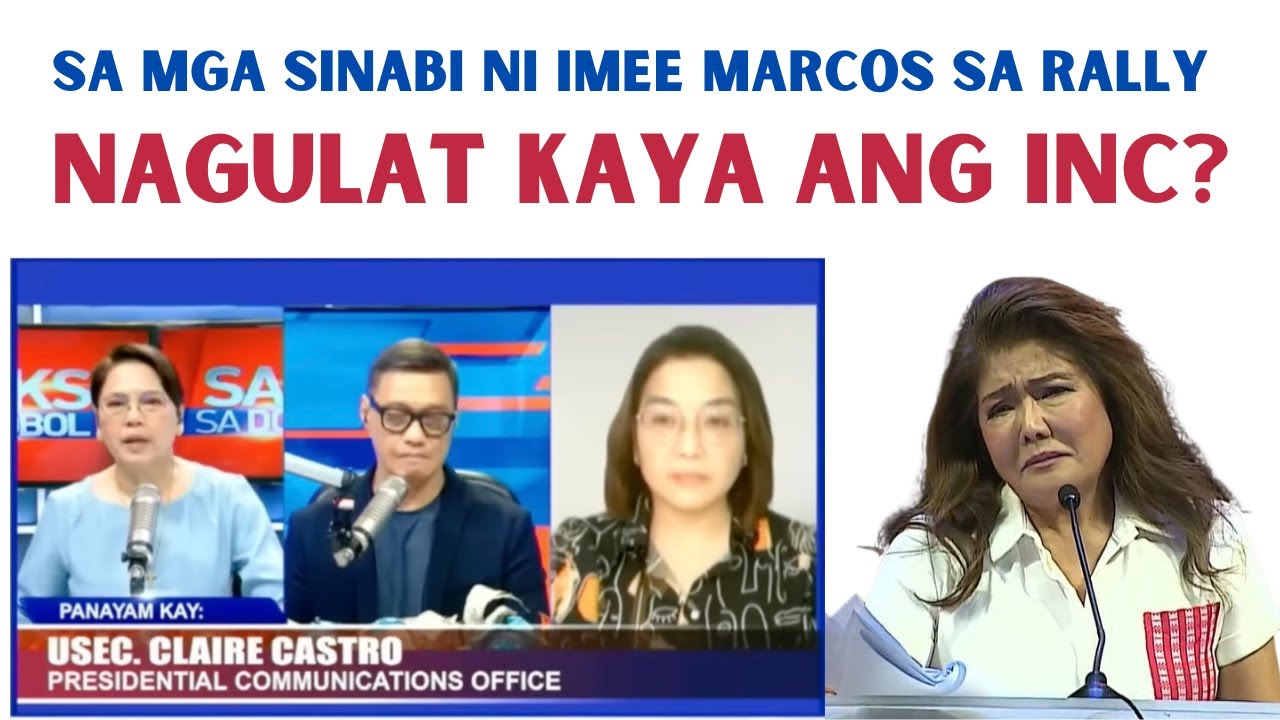 NAGULAT KAYA ANG INC SA MGA SINABI NI IMEE MARCOS?