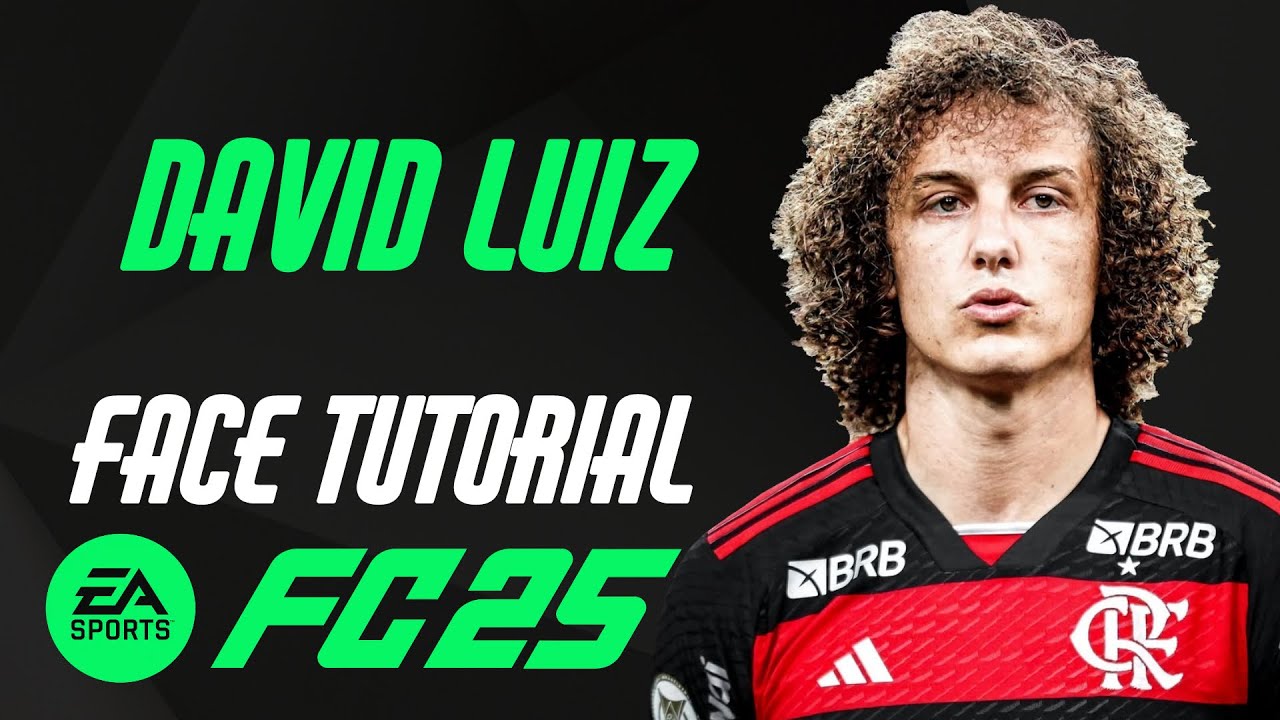 EA FC 25 - DAVID LUIZ FACE TUTORIAL + STATS [FLAMENGO].