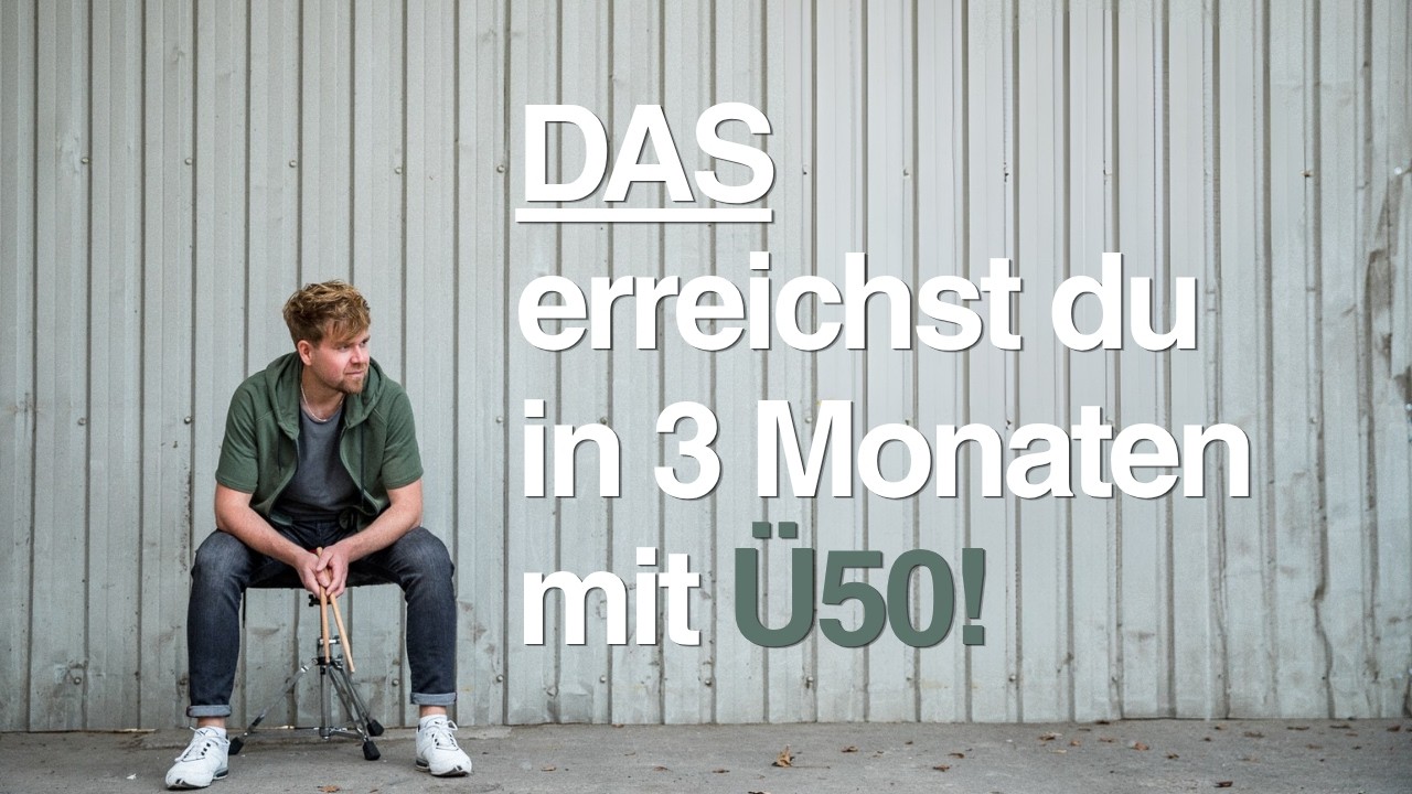 Das erreichst du in 3 Monaten als Erwachsener am Schlagzeug (viele unterschätzen das)